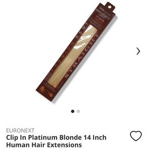 Euronext Remy Hair Extensions 14” Platinum